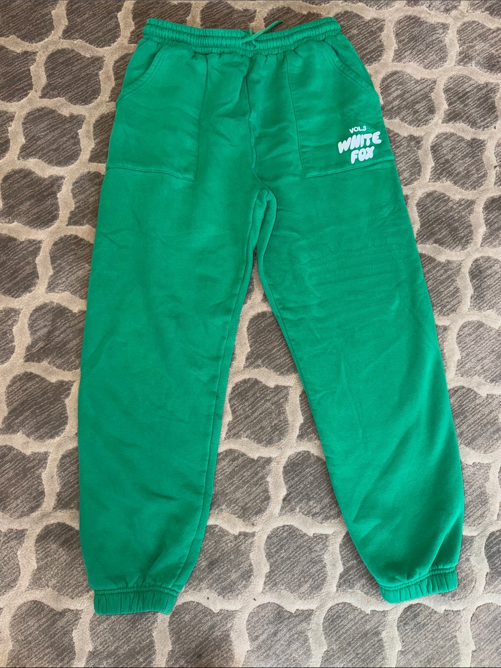 White Fox Boutique Green Jogger Sweatpants